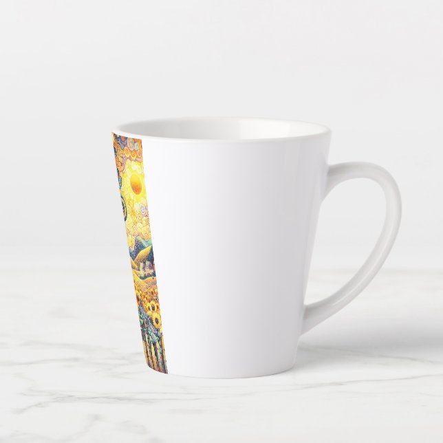 Tasse Latte Un jour ensoleillé (Droite)