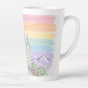 Tasse Latte Un lieu céleste de paix Belvédère LDS magnifique