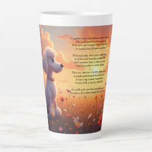 Tasse Latte Un mignon poisson blanc et poème