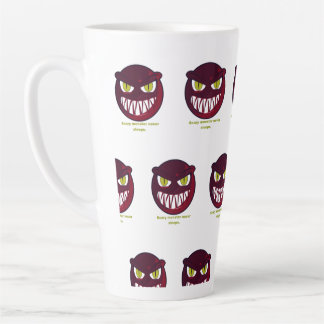 Tasse Latte Un monstre effrayant ne dort jamais