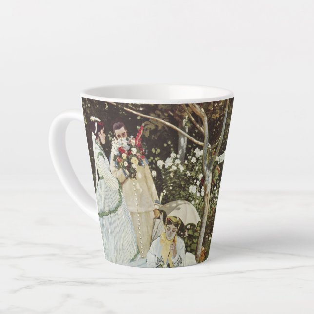 Tasse Latte Un moulin à vent à Zaandam Claude Monet (Angle gauche)