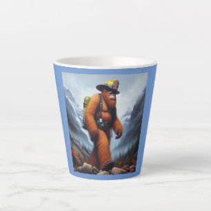 Tasse Latte Un pompier à bout portant