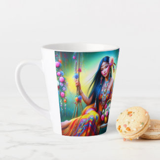 Tasse Latte Une Coupe Artisanale d'Amour et de Soins