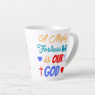 Tasse Latte Une Forteresse Puissante est Notre Dieu