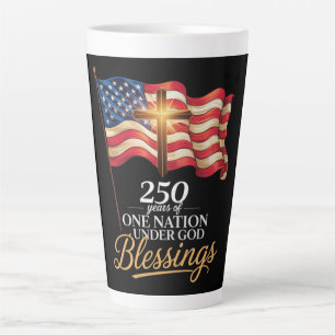 Tasse Latte Une nation sous Dieu 250 ans de bénédictions