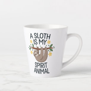 Tasse Latte "Une Sloth est mon Esprit Animal