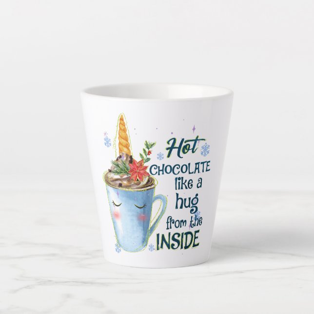 Tasse Latte Unicorne au chocolat chaud (Devant)