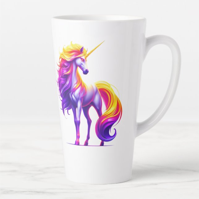 Tasse Latte Unicorne enchantée (Droite)