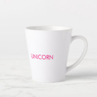 "Unicorne" minimaliste rose chaud fuchsia blanc