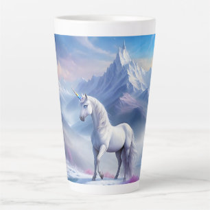 Tasse Latte Unicorne mystique dans un royaume d'Imaginaire mag