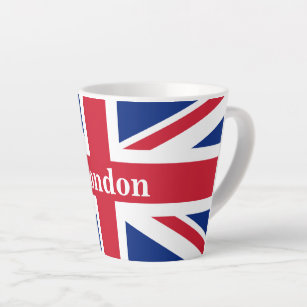Tasse Latte Union Jack London ~ Drapeau britannique