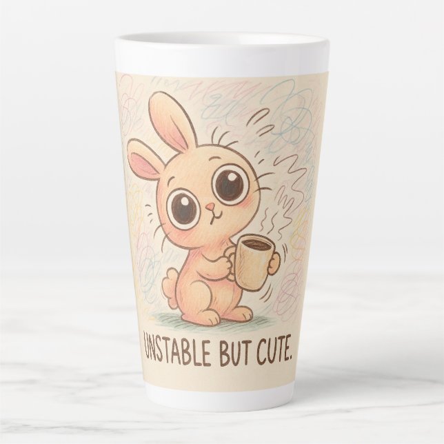 Tasse Latte Unstable but Cute (Devant)