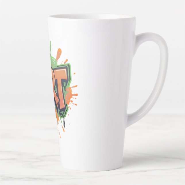 Tasse Latte Urban Splash Art Graffiti Pulse Bold Street Expres (Droite)