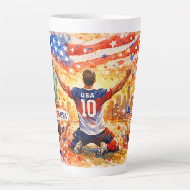 Tasse Latte USA in the World Cup 2026 (Devant)