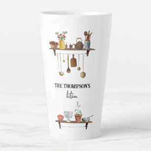 Tasse Latte Ustensiles de cuisine rétro vintages