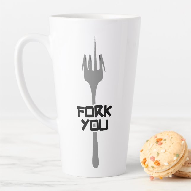 Tasse Latte Va te faire fourche (En situation)