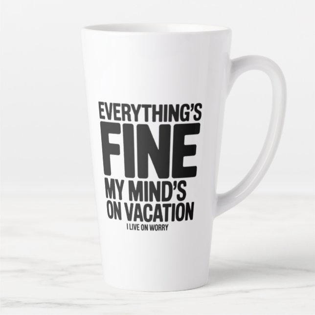 Tasse Latte Vacances de l'esprit (Droite)