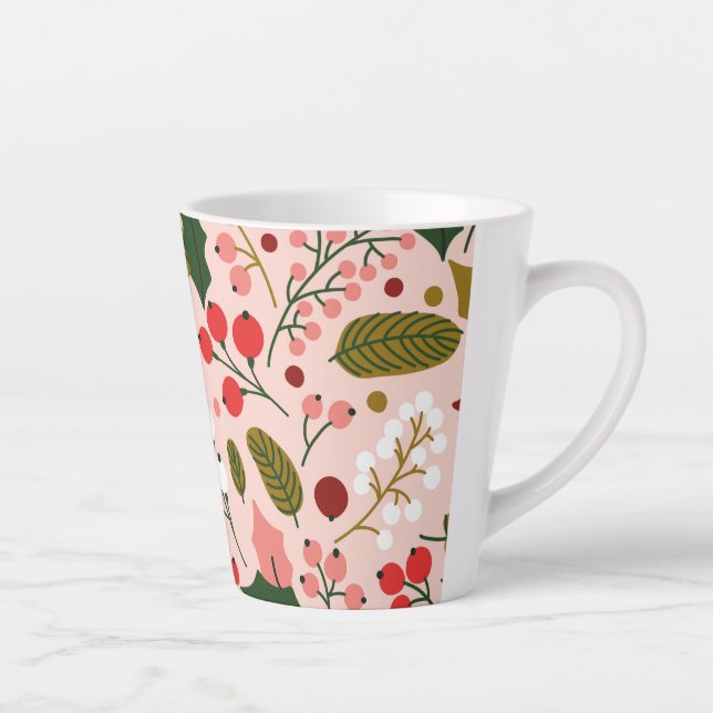 Tasse Latte Vacances d'hiver à Poinsettia (Droite)