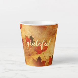 Tasse Latte Vacances Thanksgiving Automne