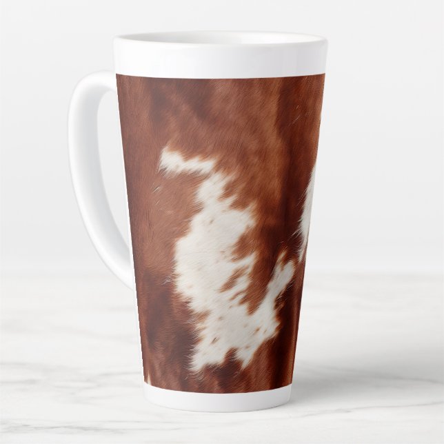 Tasse Latte Vache blanche Brown (Angle gauche)