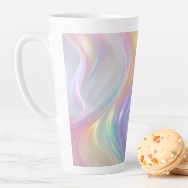 Tasse Latte Vagues de Lumière (En situation)