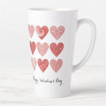 Valentine mignonne amour doux coeur rouge motif