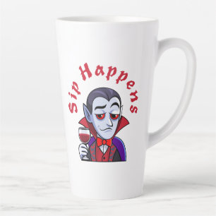 Tasse Latte Vampire Chic - Ça arrive de boire