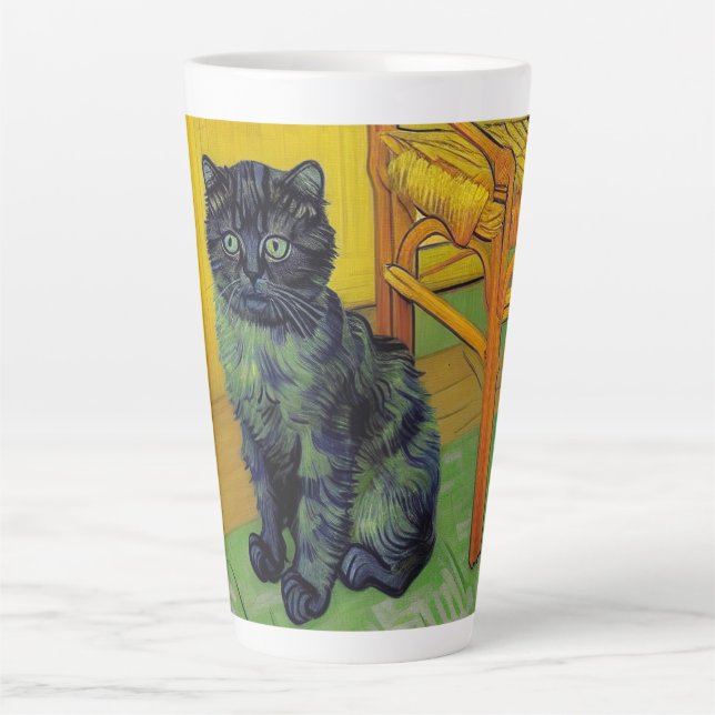 Tasse Latte Van Gogh Black Cat (Devant)