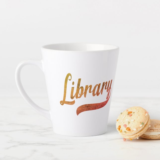 Tasse Latte Variabilité aléatoire - Bibliothèque (En situation)
