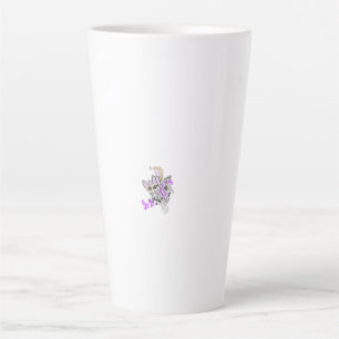 Tasse Latte Vecteur de tatouage fée papillon - Art Floral Vint