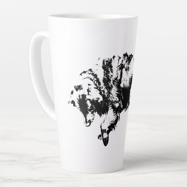 Tasse Latte Veille calme en octobre Lumière (Angle gauche)