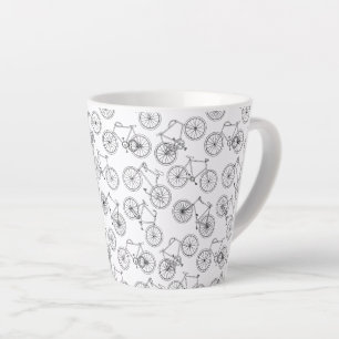 Tasse Latte Vélo Vintage Vélo Motif d'art PERSONNALISÉ BG C