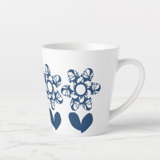 Tasse Latte Véritable Daisy Bleu Déco