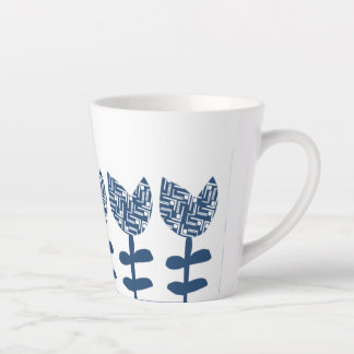 Tasse Latte Véritable Tulipe de Geo Bleu
