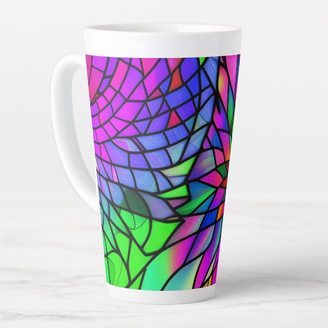 Tasse Latte Verre de Faux (Angle gauche)