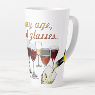 Tasse Latte Verres à vin SlipperyJoe's jeu de mots coquin roug