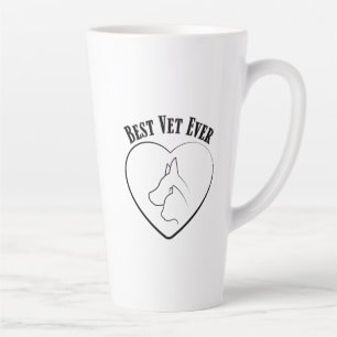 Tasse Latte Vet Tech Meilleur Technicien Vétérinaire Animal Do