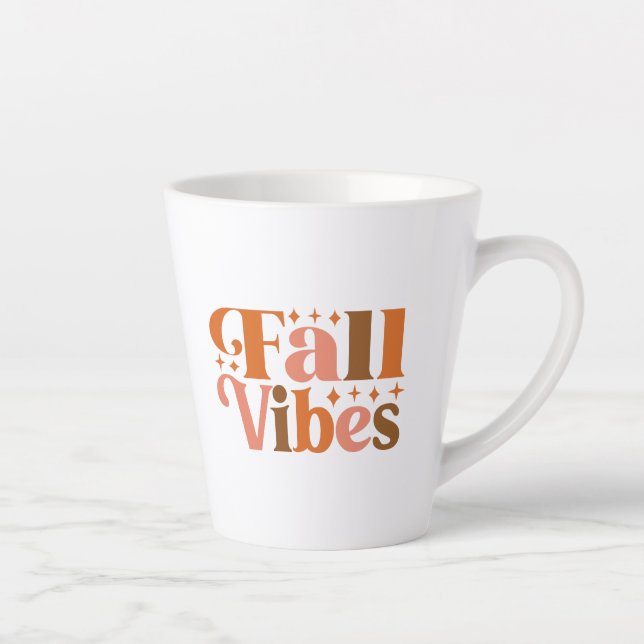 Tasse Latte Vibes d'automne (Droite)
