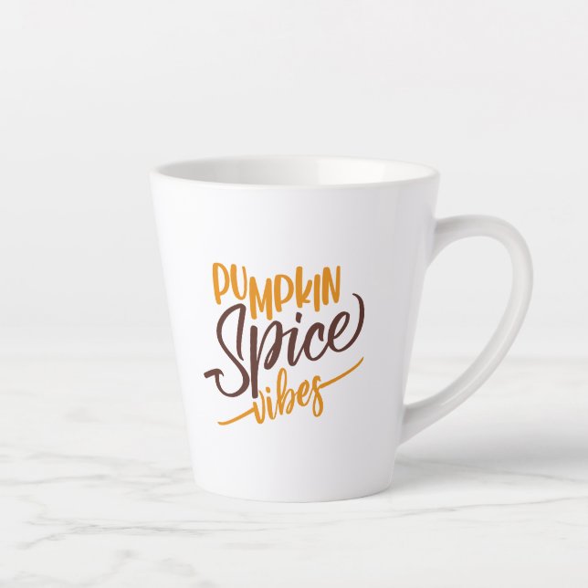 Tasse Latte Vibes d'épices citrouilles (Droite)