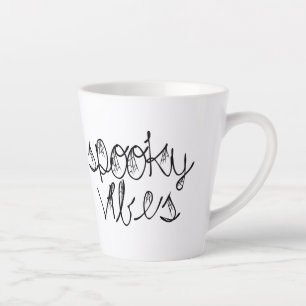 Tasse Latte Vibes éffrayantes araignées Abstraites