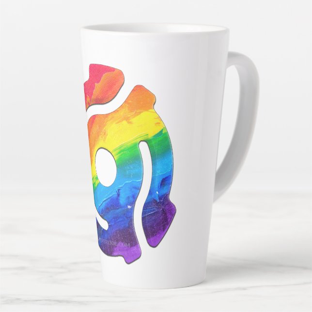 Tasse Latte Vibran de l'adaptateur d'enregistrement SlipperyJo (Angle droit)