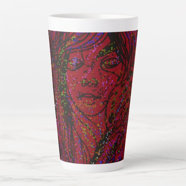 Tasse Latte Victorian Era Dreamer Girl  (Devant)