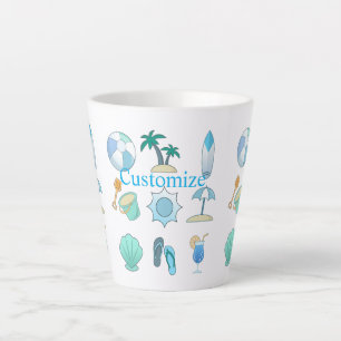 Tasse Latte Vie sur la plage Thunder_Cove
