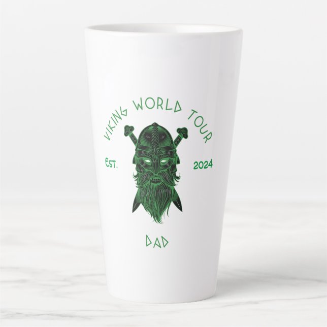 Tasse Latte Viking World Tour Papa (Devant)