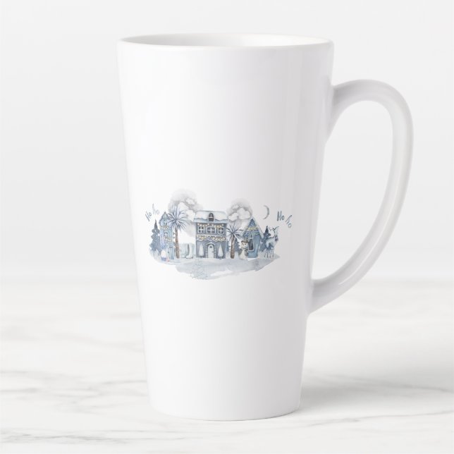 Tasse Latte Village de Rêve d'Hiver (Droite)