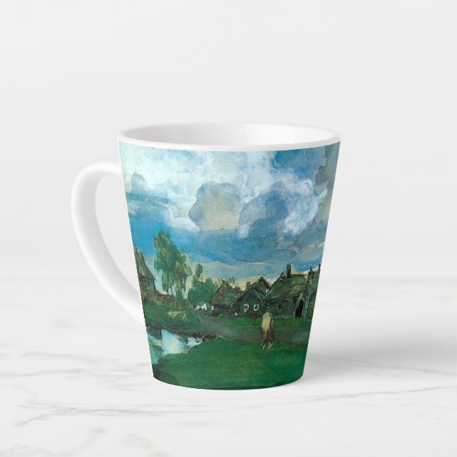 Tasse Latte Village russe Valentin Serov (Angle gauche)