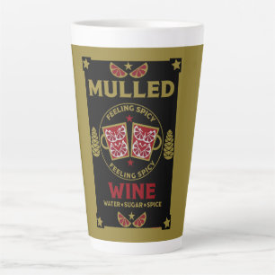 Tasse Latte Vin rouge de Noël
