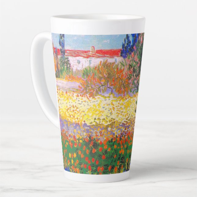 Tasse Latte Vincent Van Gogh Flower Garden (Angle gauche)