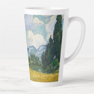 Tasse Latte Vincent van Gogh - Le champ de blé avec les cypr