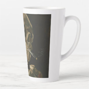 Tasse Latte Vincent Van Gogh - Le crâne avec la cigarette en 